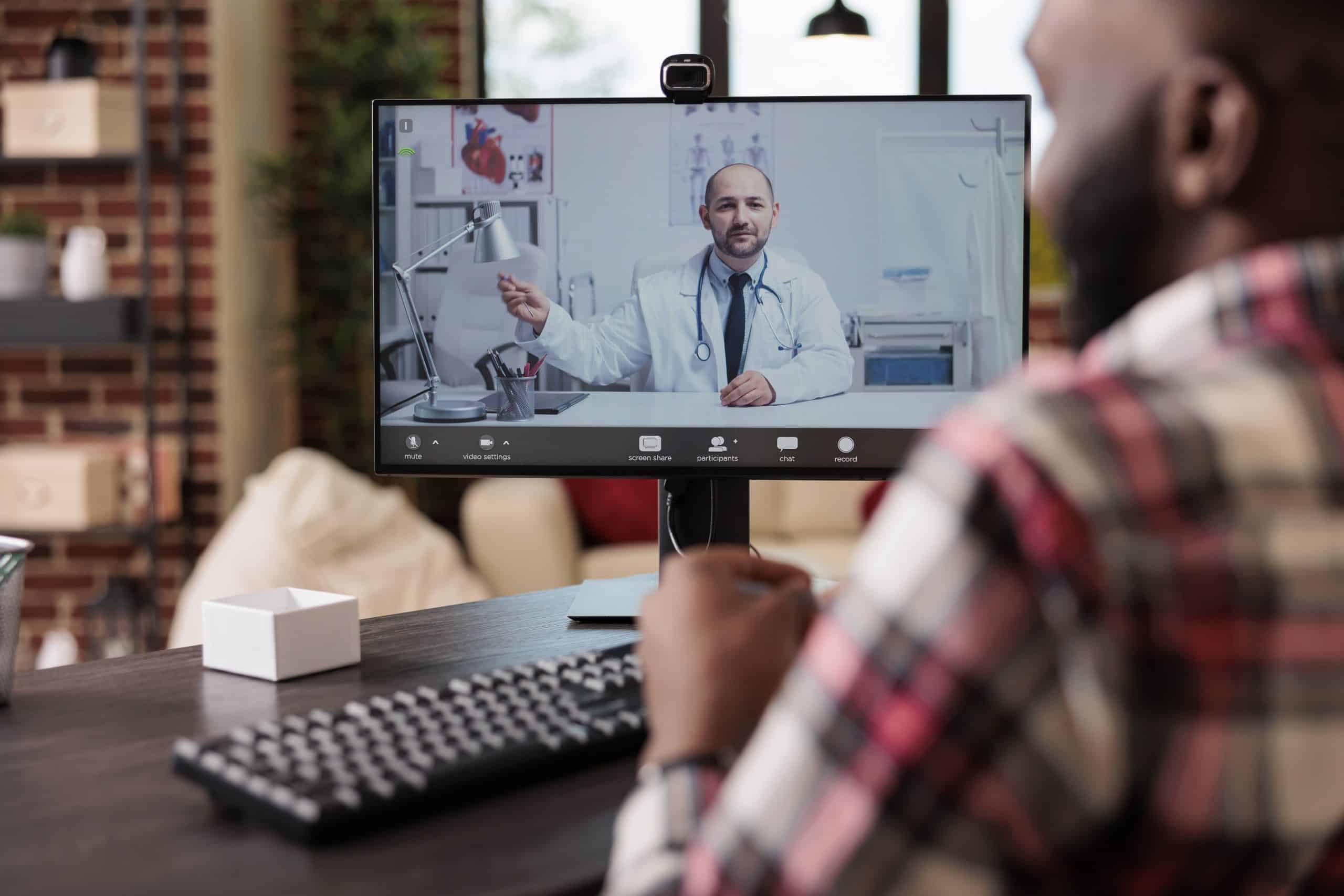 Telehealth video call - hybrid clinical trial